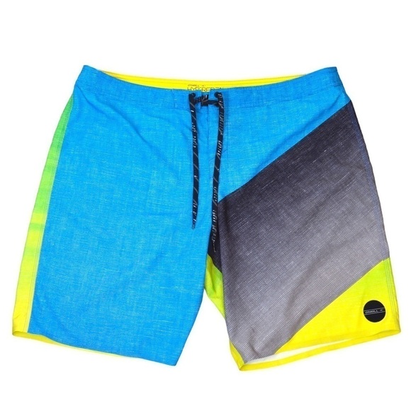 O’NEILL Hyperfreak Multicolor Board Shorts, Size 40 - Picture 2 of 8